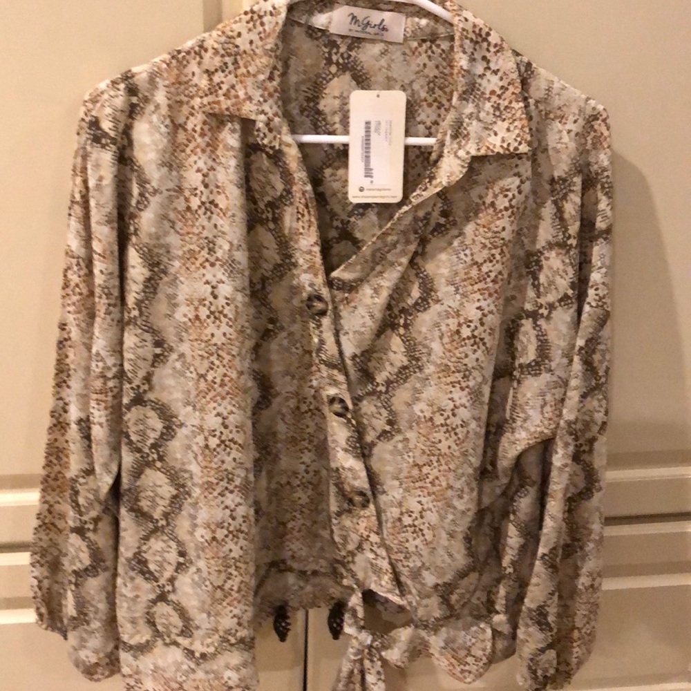 Material Girls Snakeskin Top